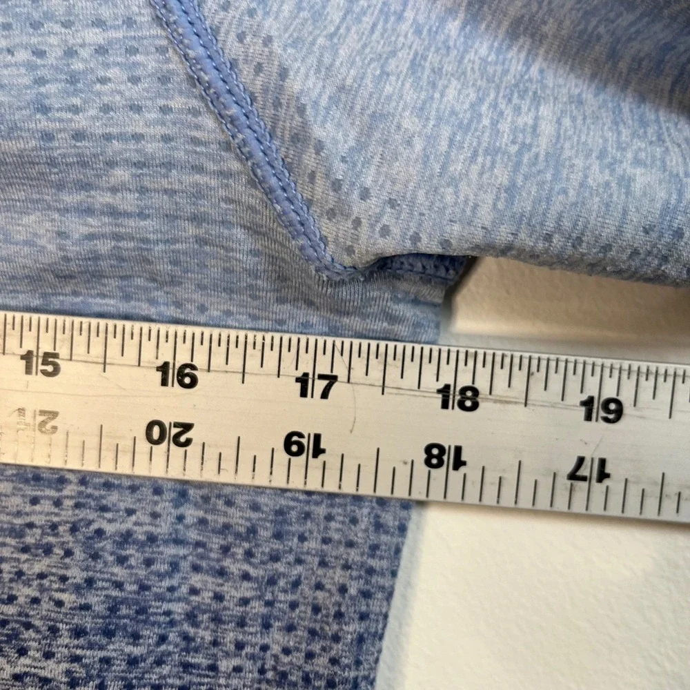 PINK Victoria's Secret Seamless Cropped‎ Long Sleeve Blue Ombre Workout Top XL - Picture 5 of 6